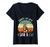 Womens Retro Vintage Sorry I_m Late I Saw A Cat Cute Cat Gift lover V-Neck T-Shirt