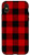 iPhone X XS Classic Red  and  Black Plaid Buffalo Check Pattern Design Phone Case