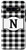 Galaxy S10 Plus Black and White Buffalo Plaid Monogram Letter N Initial Gift Case