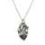 Sterling Silver Small Anatomical Heart Charm Necklace  16inch