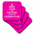 3dRose cst_179744_2 Hot Pink Keep Calm and Pretend its on The Lesson Plan Fun Teacher Gift-Soft Coasters, Set of 8