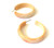 Marbled Ivory and Peach Hoops vintage lucite hoop earrings