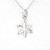 Sterling Silver Snowflake Pendant Charm Necklace  18inch  -small size-