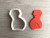 Female Body Cookie Cutter and Stamp Fondant Cutter