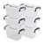 HOMMP 1.5 Liter Clear Storage Box Containers  Plastic Latching Box with Lid  6-Pack