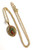 Virgen de Guadalupe Charm Necklace 18K Gold Plated 17.5 Inches