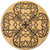 XL Coasters Celtic Clover -9 Inch-  Oversized cork absorbent drink coaster