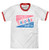 Tee Luv Bazooka Bubble Gum Shirt - Retro Topps Candy Ringer Tee Shirt -Red White- -XL-