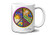 Peace Sign Celestial Mug by Dan Morris  Signed by artist  Two Sided Design  11 oz