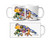Peace Frog Celestial Mug by Dan Morris  Signed by artist  Wrap Around Design  11 oz