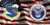 Strategic Air Command  and  Air Force On U.S. Flag Photo License Plate