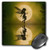 3dRose LLC 8 x 8 x 0.25 Inches Fairy Moon Silhouette On Pond Mouse Pad (mp_17956_1)