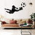 Jialuode Football Soccer Goalkeeper Wall Decal Sticker Art Vinyl Decor Removable PVC Decoration for Bedroom Living Room for Kids Boys S