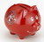 M. CORNELL IMPORTERS Red Fire Fighter Piggy Bank