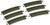 Bachmann Industries E-Z Track Half Section 14inch  Radius Curved Track -6 card- N Scale