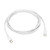 USB Type C to Type C Cable, USB-C to USB-C Cable Adapter Connector Plug Wire Cord, High Speed USB 3.1 Male to Male Sync & Charge Cable - White