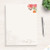 Personalized Floral Notepad - Custom Rose Flower Notepad - Flower Writing Pad - Rose Garden