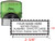 Shiny Green Notary Stamp - Self Inking  Printer S-844  2.3x0.81 Inch Prints - Alabama