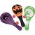 U.S. Toy Halloween Paddle Ball Game -Pack of 12-