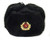 SIBERHAT Russian Soviet Army Fur Military Cossack Ushanka Hat Black  55-XS-