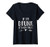 Womens If I_m Drunk It_s Her Fault Cute Funny Best Friends V-Neck T-Shirt