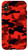 iPhone X XS Military Black Red Camouflage Pattern Outdoors Hunting Camo Case
