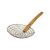 Thunder Group Galvanized Bamboo Handled Skimmer  10-Inch  Fine Mesh