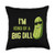 I_m Kind of a Big Dill Pickle Child Student Tees Big Deal Dill Pickle Funny Slogan Kids Quote Gift T-shirt Throw Pillow  18x18  Multicolor