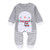 Shan-S Christmas Newborn Infant Baby Boys Girls Long Sleeve Snowman Romper Bodysuits Jumpsuit Striped Clothes