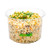 Basic Nature 16 oz Round Clear Plastic Deli Container - Compostable - 4 3 4inch  x 4 3 4inch  x 3inch  - 50 count box - Restaurantware