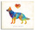 GERMAN SHEPHERD Dog Breed Watercolor Art Print by Dan Morris