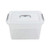 Jekiyo Clear Plastic Storage Bin  12 Quart Latching Box Container with Lid  Set of 1
