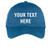 Custom Hat Add Your Own Text Embroidered Adjustable Size Baseball Cap Dawn Blue