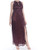 R  and  M Richards Womens Halter Metallic Evening Dress Red 8