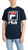Fila Men_s Stacked Tee Shirt  Navy White Chinese Red  Medium