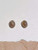 8x6mm Oval Sunstone Gemstones and Sterling Silver Post Earrings