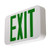 LFI Lights - UL Certified  Hardwired Green LED Emergency Exit Sign - Modern Design - Battery Backup - LEDGBBJR