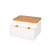 SYCZH Tissue Box Plastic Living Room Coffee Table Tray Creative Remote Control Storage Box-White-