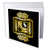 3dRose Russ Billington Art Deco Monograms - Art Deco Monogram Letter S- Gold Effect and White on Black Background - 6 Greeting Cards with envelopes -gc_241222_1-