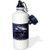 3dRose wb_152022_1 "Train in the Night vintage travel art" Sports Water Bottle, 21 oz, White