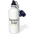 3dRose wb_154025_1 "Parakeet Dad-for bird lover pet owners-parrot-with footprints" Sports Water Bottle, 21 oz, White
