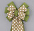 Moss Green Rustic Natural Polka Dot Wreath Bow with Color Options