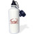 3dRose wb_164894_1 "Red crab drawing-nautical beach sea ocean theme vintage art" Sports Water Bottle, 21 oz, White