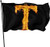 QISHUO Polyester Single Printed Flag 3x5 Foot First Letters Fire Alphabet T Flag