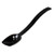 Excellante Buffet Spoon, Perforated, Polycarbonate, 10", 0.75 oz, Black (Pack of 12)