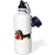 3dRose wb_6149_1 Dachshund Has My Heart Sports Water Bottle, 21 oz, White