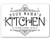 Personalized Kitchen Sign - Durable Metal Sign - 8inch  x 12inch  or 12inch  x 18inch  Use Indoor Outdoor - Great Housewarming Gift and Kitchen and Restaurant Decor Under 25
