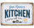 Personalized Kitchen Sign - Durable Metal Sign - 8inch  x 12inch  or 12inch  x 18inch  Use Indoor Outdoor - Great Housewarming Gift and Kitchen and Restaurant Decor Under 25
