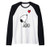 Peanuts Heart Sitting Snoopy Raglan Baseball Tee