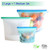 Reusable Silicone Food Storage Bags - Airtight Zip Seal Preservation Containers for Baby Food, Sandwich, Snack, Lunch, Fruit, Cooking Utensils, Sous Vide, Freezer, FDA Grade (3, 1-Medium 2-Large)